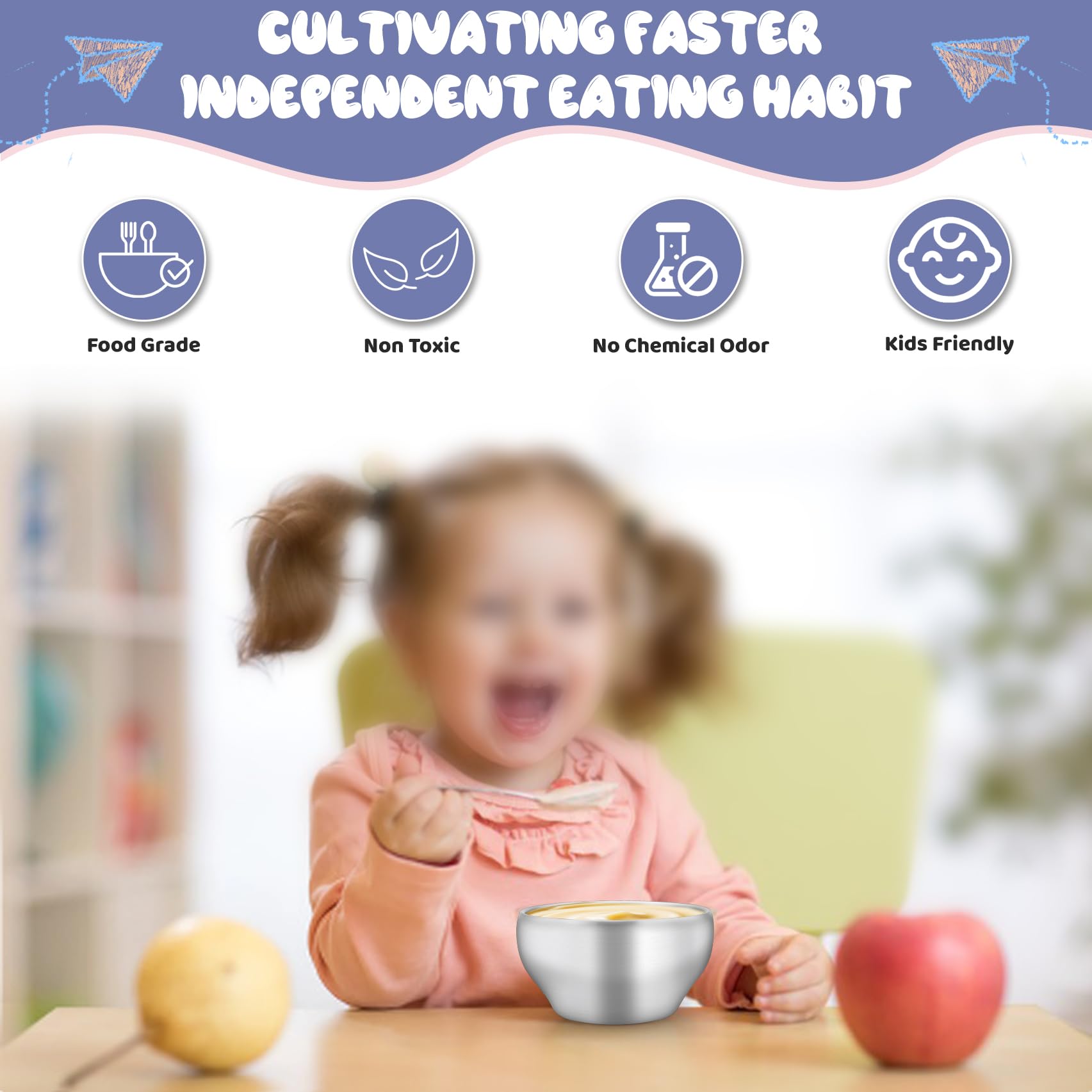 TeamFar non-toxic material bowls offer a plastic-free dining option
