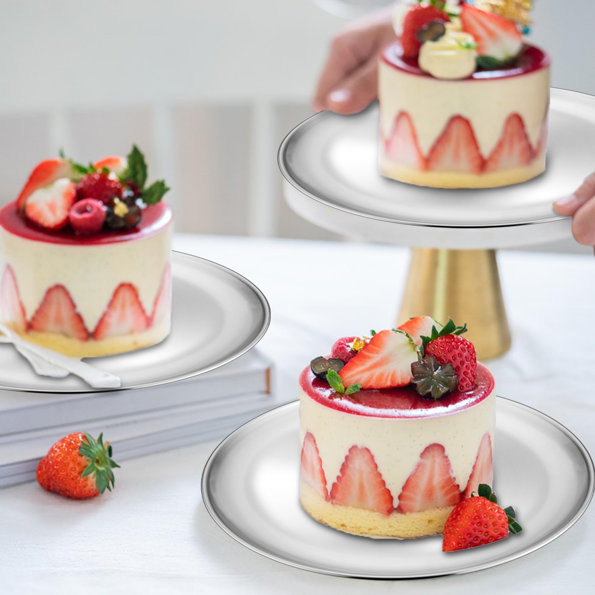 TeamFar portable kids dining plates ready for travel and on-the-go dining.