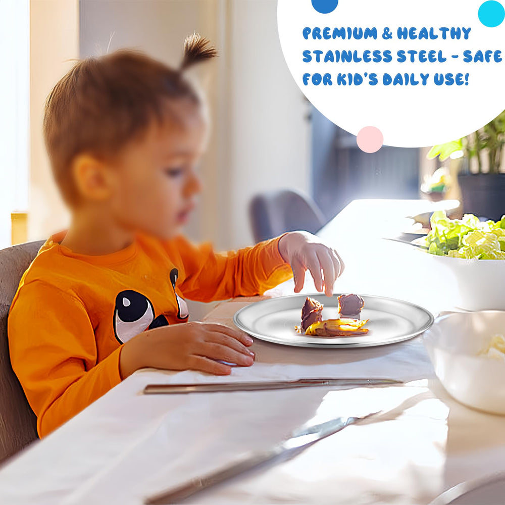 TeamFar plates feature a smooth brushed surface for easy handling and cleaning.