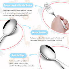 TeamFar utensils with rounded edges provide safer eating for kids.
