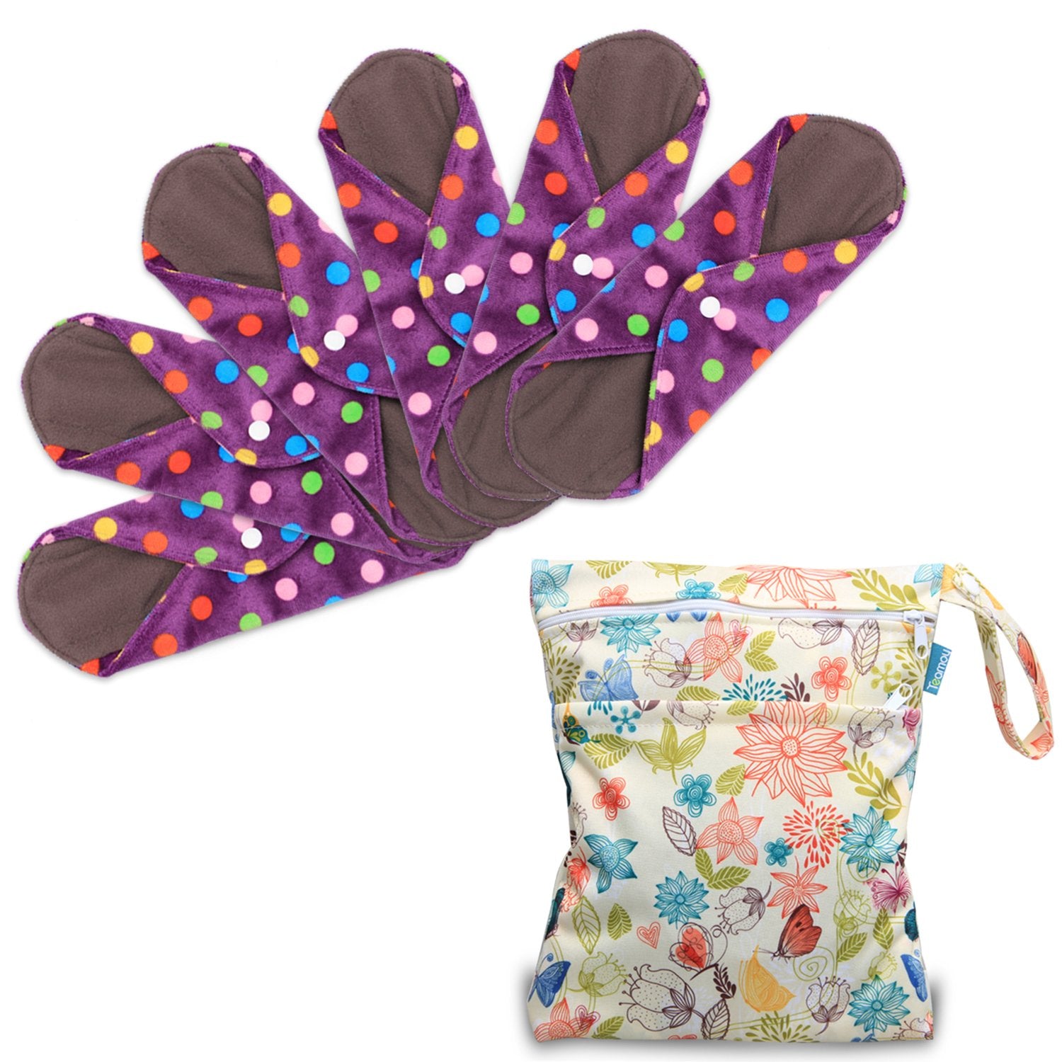 Teamoy 6Pcs 10In pad with soft 4-layer construction for all-day comfort.