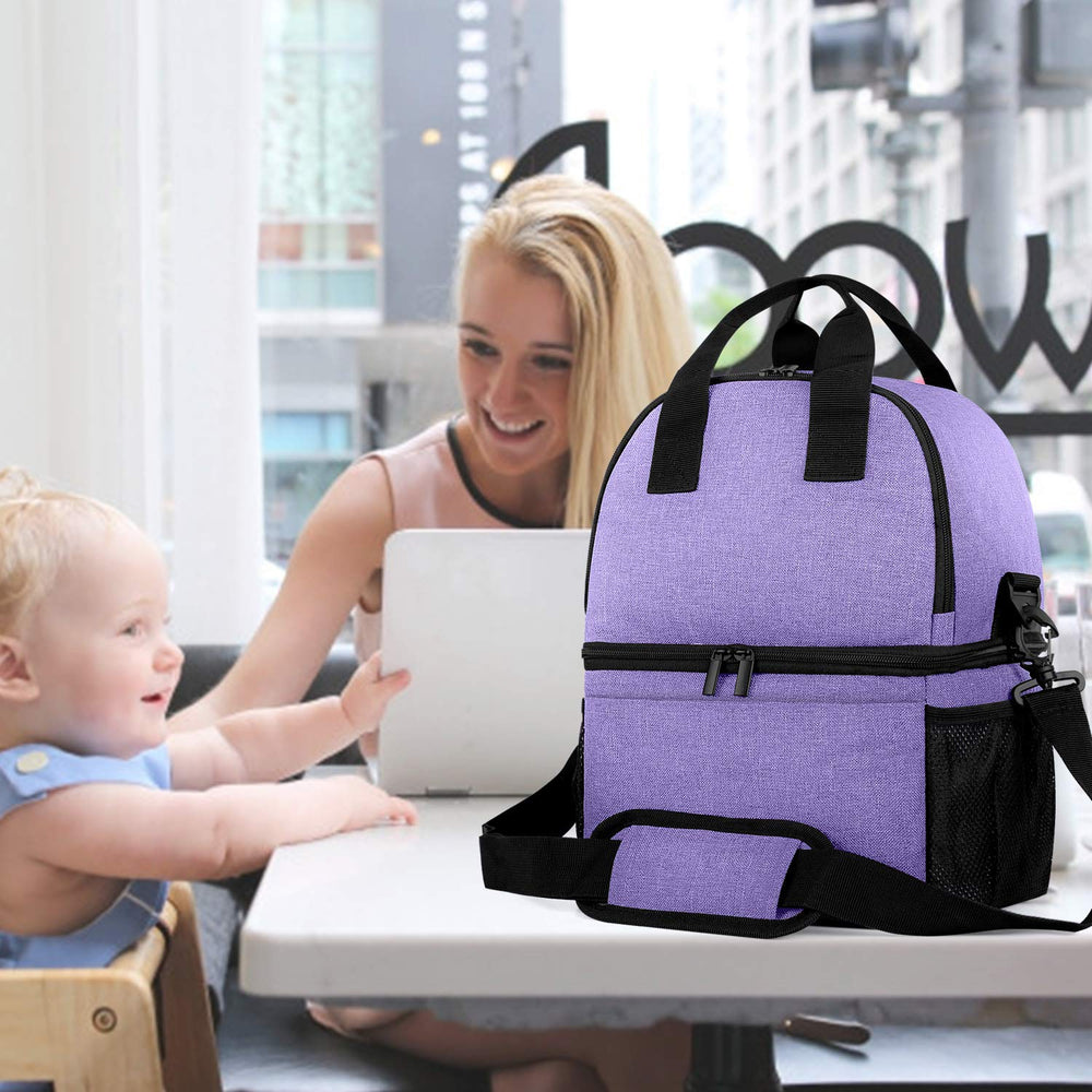 Teamoy purple pumping bag showcases stylish, practical design for everyday use