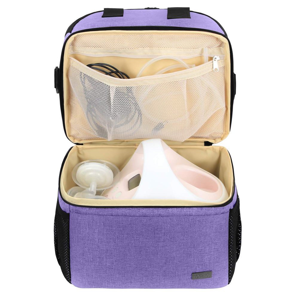 Teamoy bag side mesh pouches organize snacks or accessories on the go
