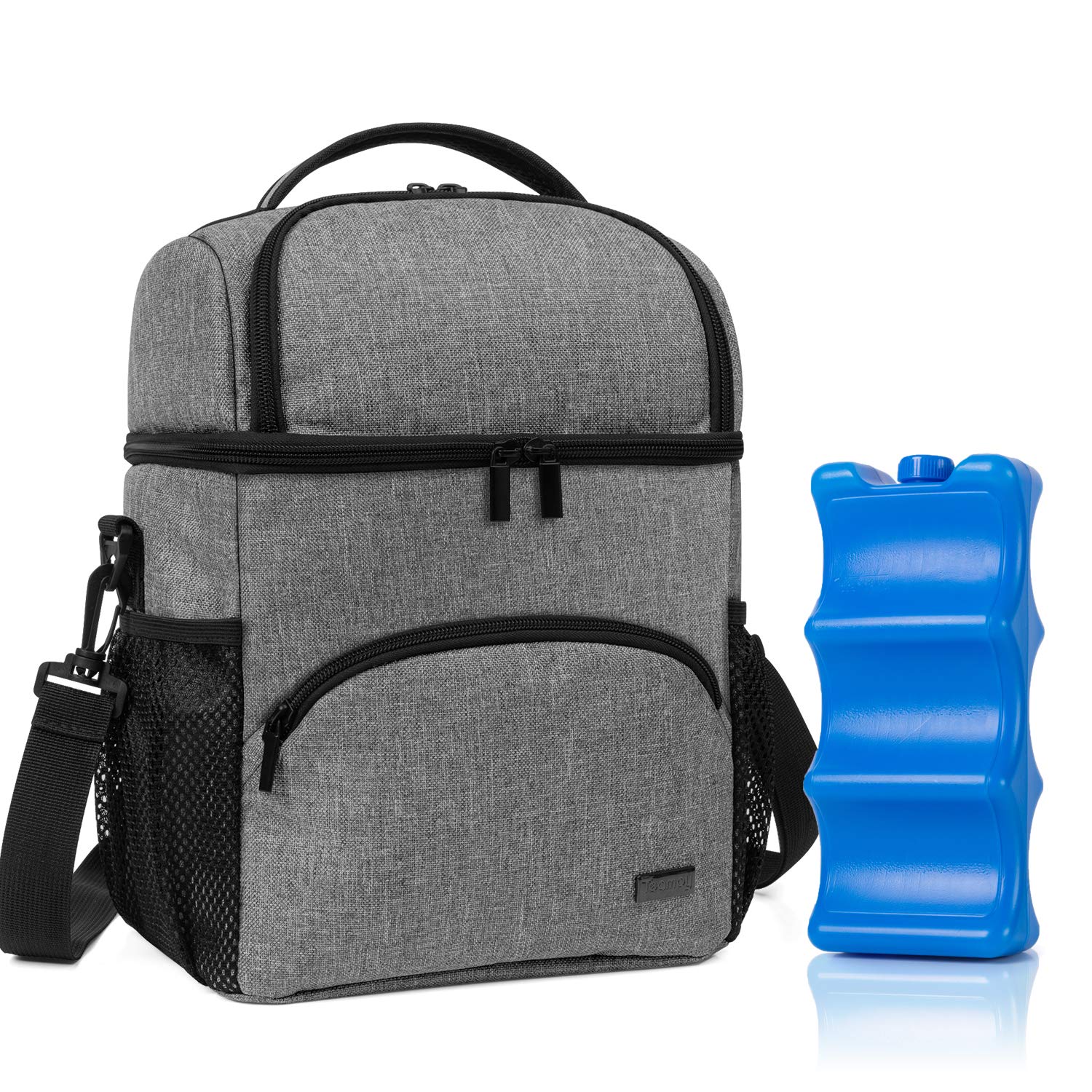Teamoy breastmilk cooler bag front view for on-the-go bottle transport