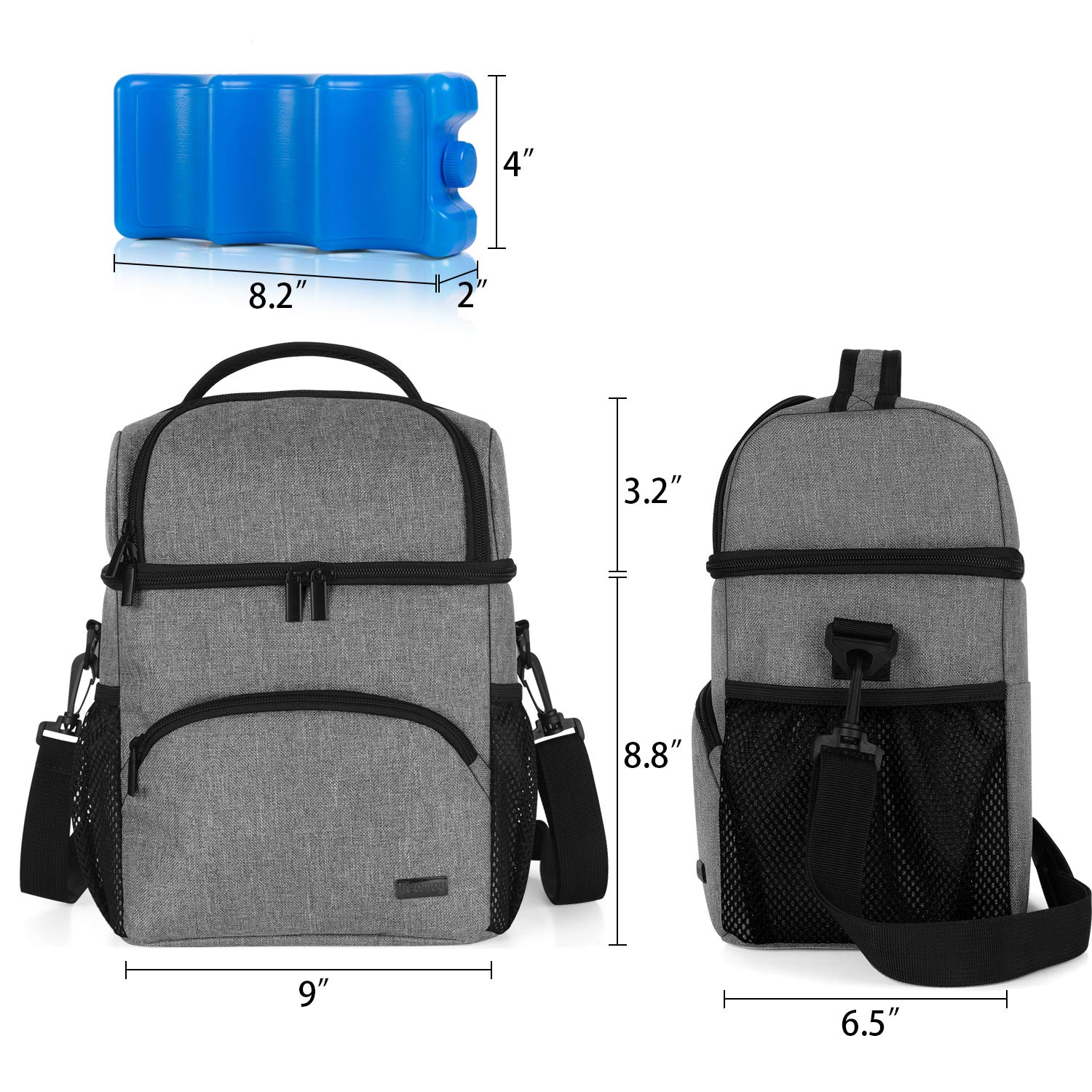 Teamoy cooler bag with adjustable shoulder strap for hands-free carry