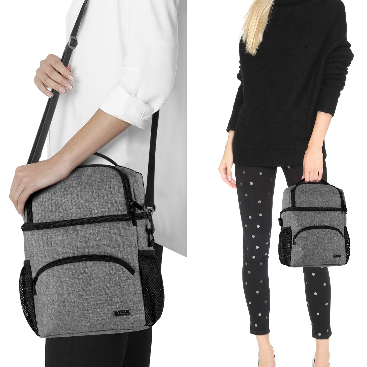 Teamoy cooler bag snack section for meals on the go