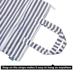 Teamoy double-compartment wet-dry bag keeps wet items separated on trips.
