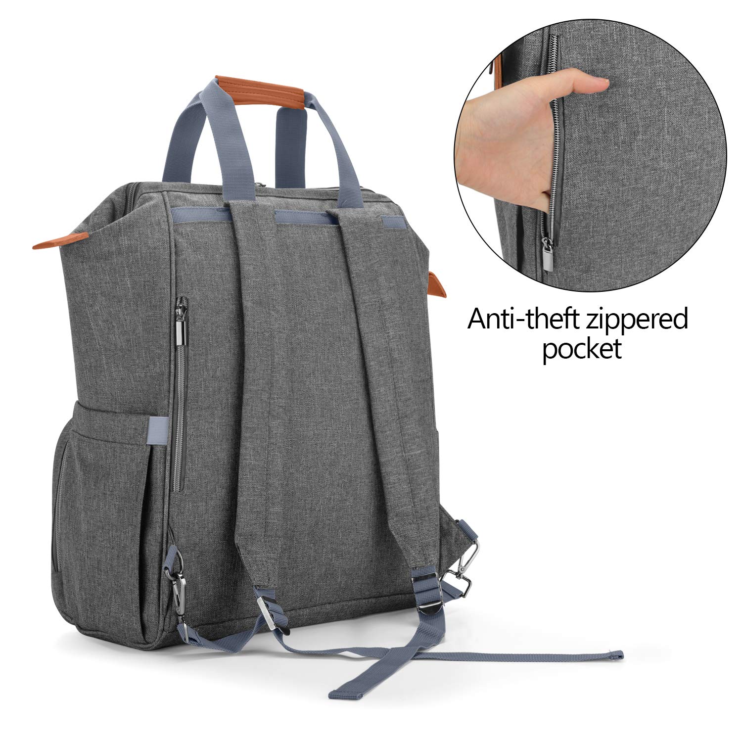 Teamoy front aluminum pocket for wet items keeps the interior clean