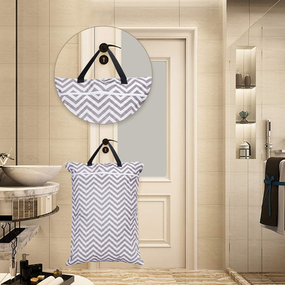 Teamoy beige-chevron gift idea for new parents.