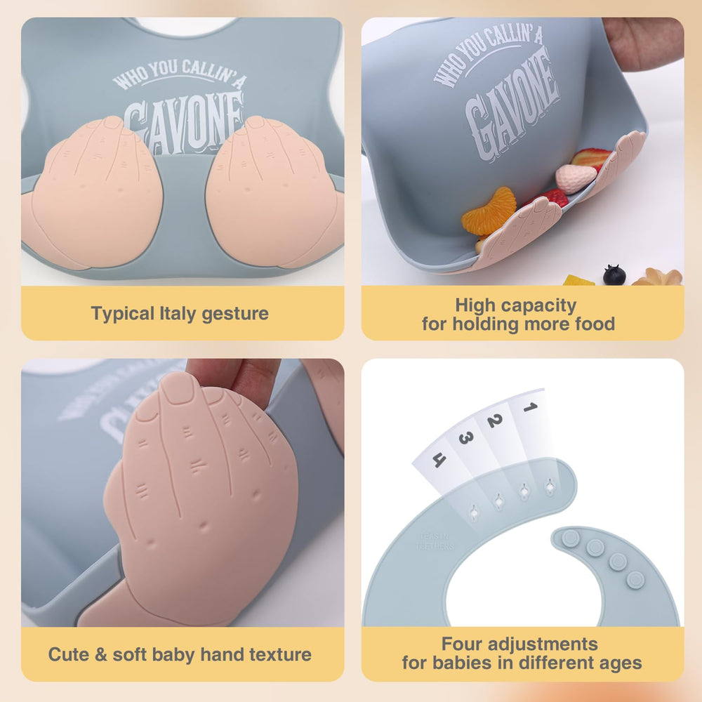 Teasin' Teethers adjustable neck bib grows with baby comfort