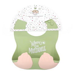 Teasin' Teethers bib features Italian hand gesture design for playfulness