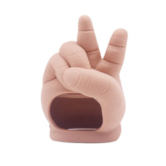 Peace Baby's textured silicone surface gently massages gums during teething.