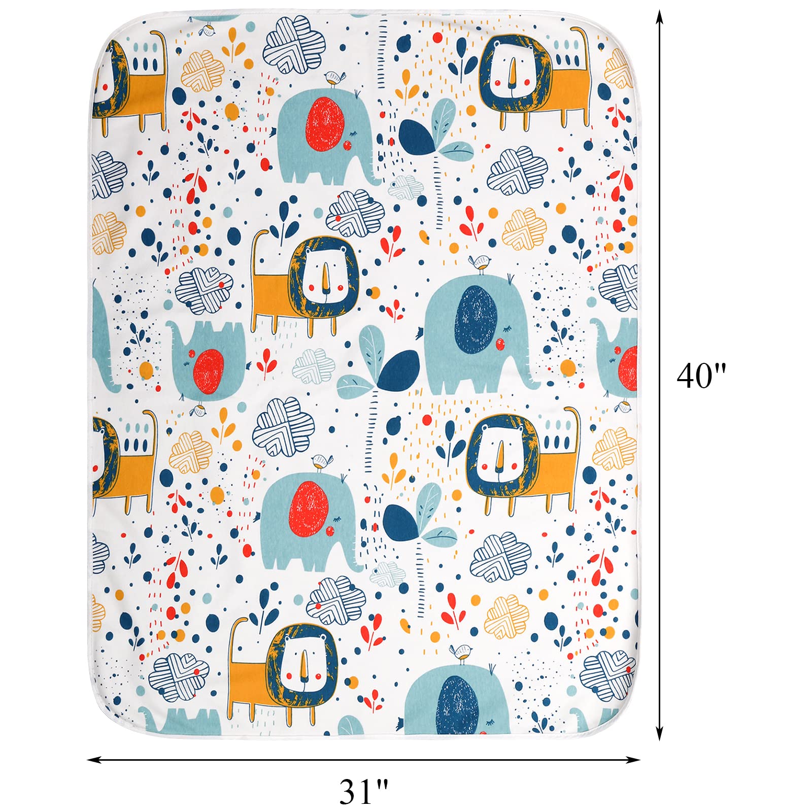 Tebery bed pad close-up of soft cotton top layer for skin-friendly comfort