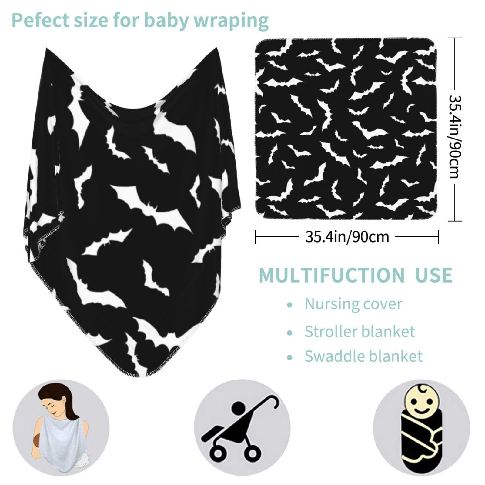 Tebjh soft newborn swaddle wrap offers breathable warmth.