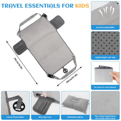 Tefola toddler airplane bed anti-slip pad keeps positioning secure on any seat.