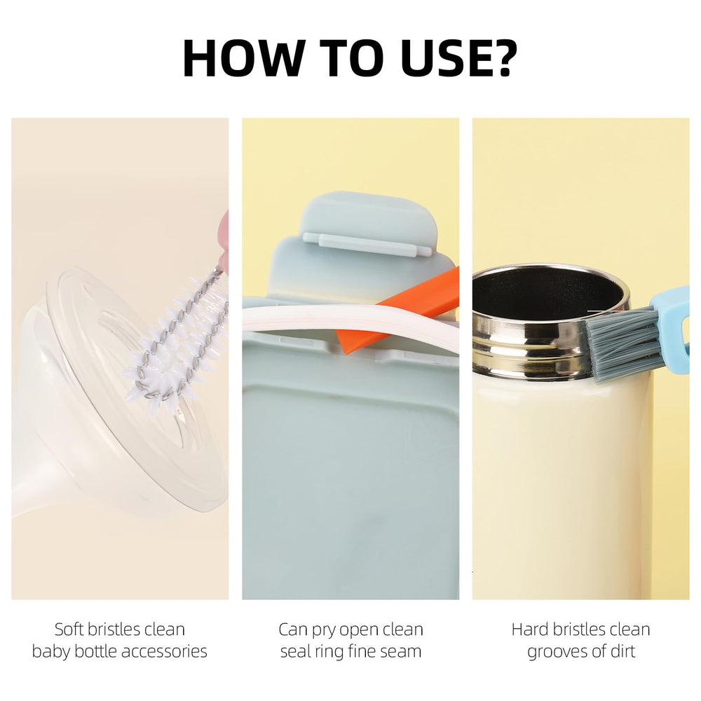 Tecbeauty bottle and glass brush removes stubborn residues