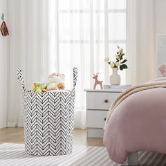 TechMilly collapsible laundry hamper folds flat for compact storage