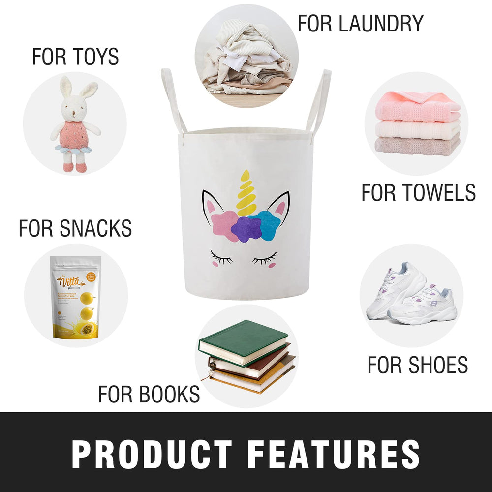 TECHMILLY easy access tote for laundry, toys, and supplies.