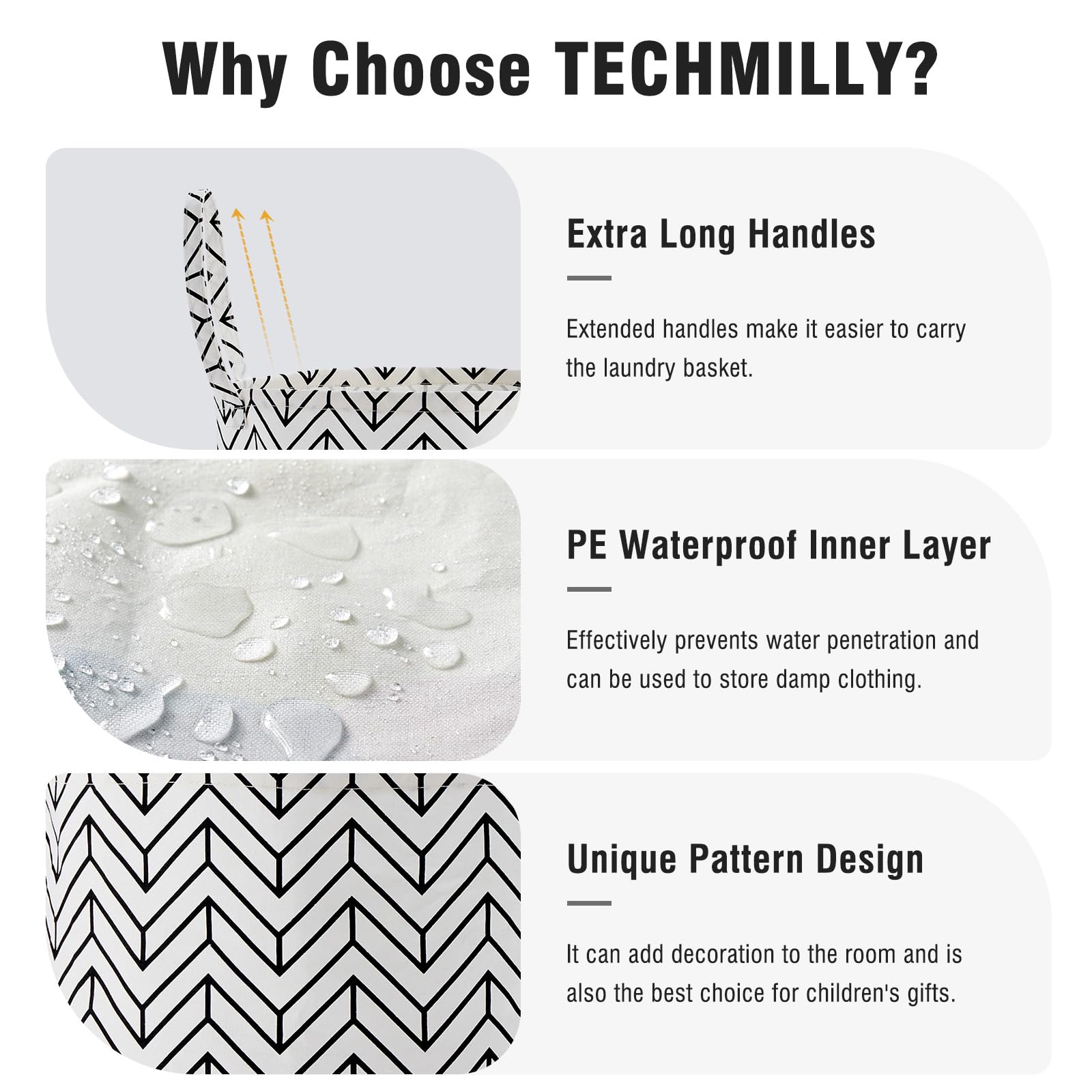 TechMilly kids room decor bin blends practicality with cute patterns