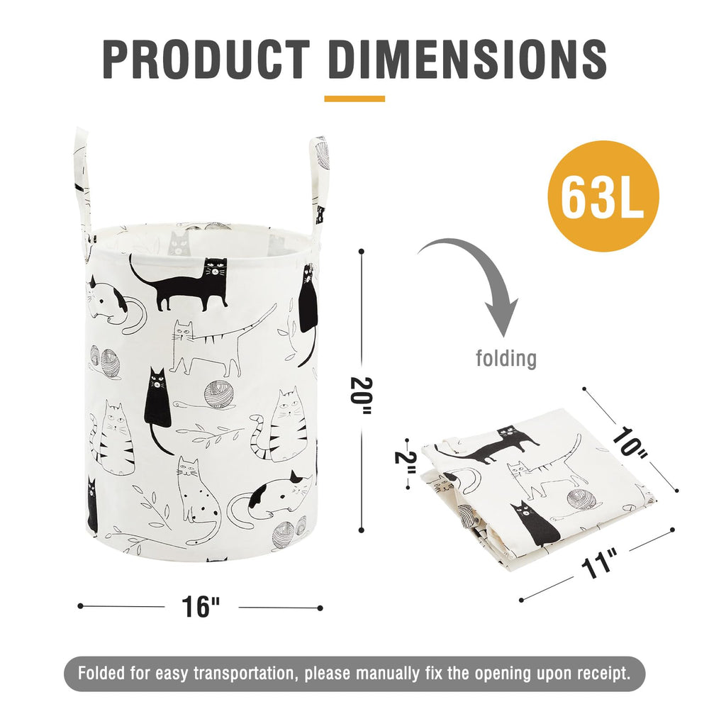 TECHMILLY linen cotton fabric bin combines lightweight feel with durability