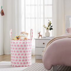 TECHMILLY nursery storage bin stores diapers and wipes neatly for quick access.