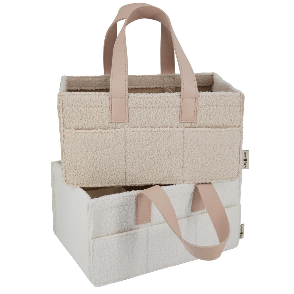 Teddy Caddy portable handles enable easy transport around the home or car.