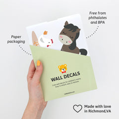 Teddylabels Farm Life fences decal defines cozy play areas and layouts