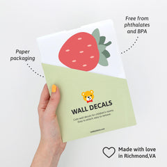 Teddylabels removable wall decal leaves no residue for renter-friendly updates.