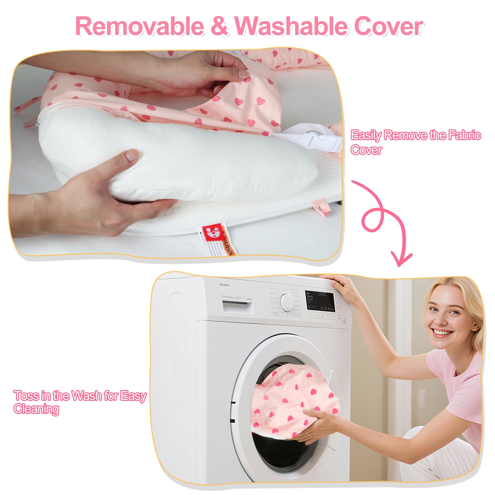 TEEAE skin-friendly-materials pink features soft padding for gentle touch