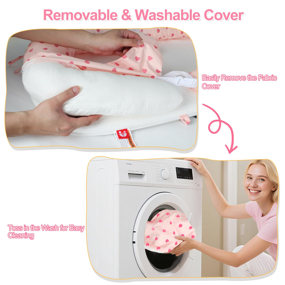 TEEAE skin-friendly-materials pink features soft padding for gentle touch