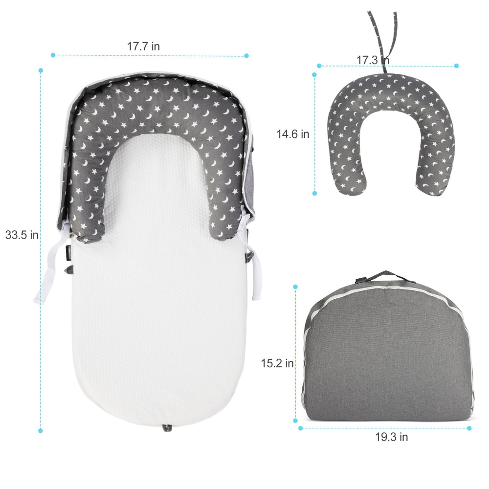 TEEAOE Starsmoon tummy time mat supports early motor exploration.
