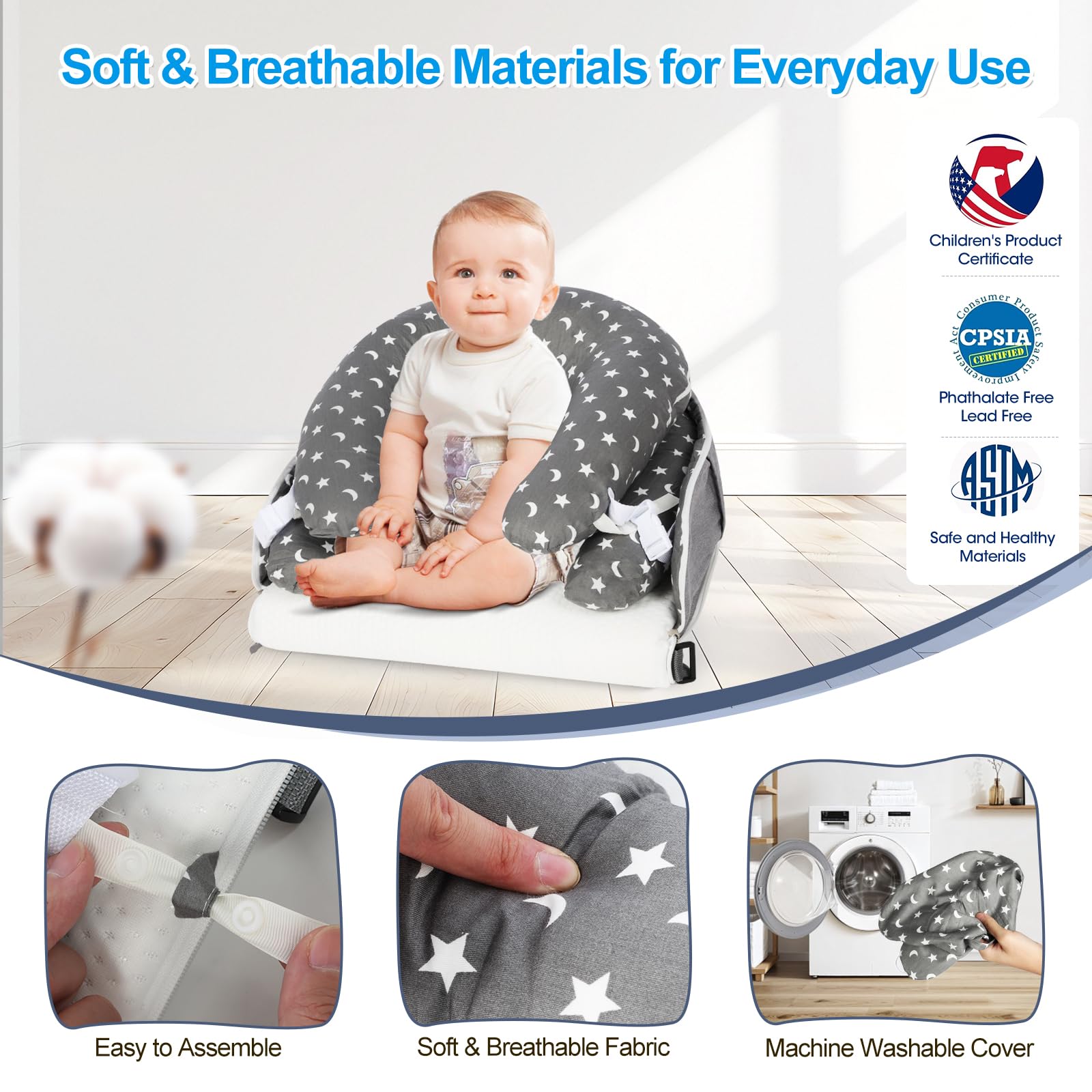 TEEAOE Starsmoon wrap-around structure provides secure, comfy support.