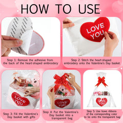 Teecyhooo transparent plastic bags for clean gift presentation.
