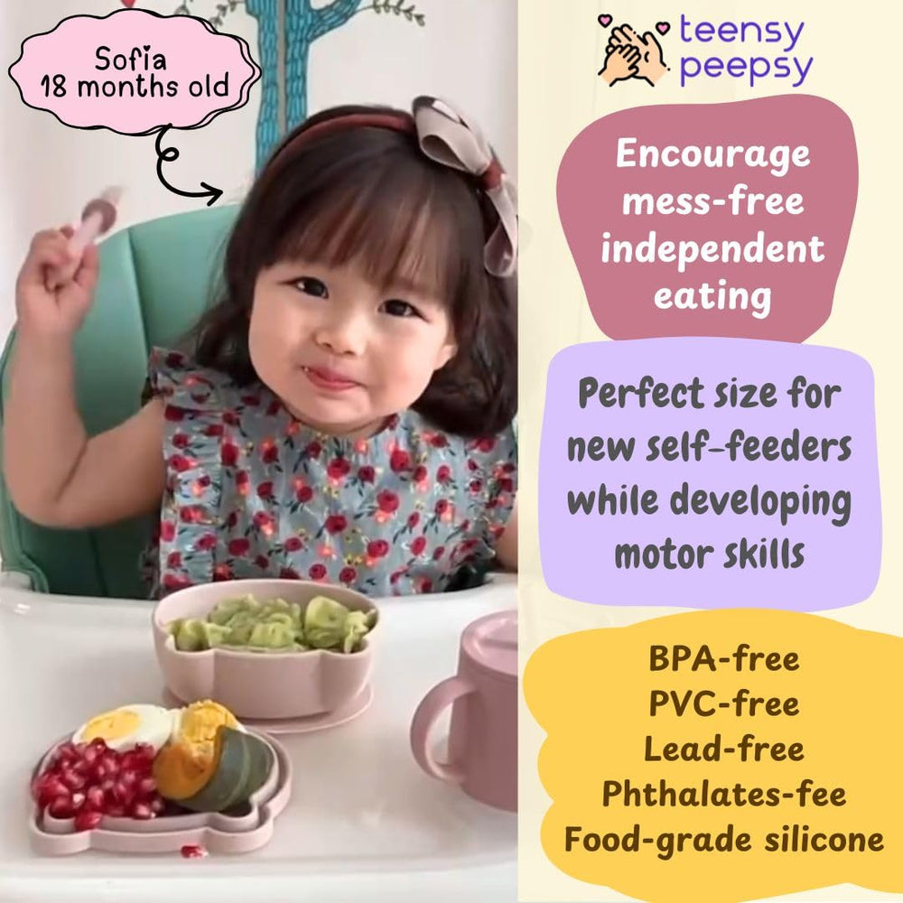 Teensy Peepsy bear design adds fun to early feeding