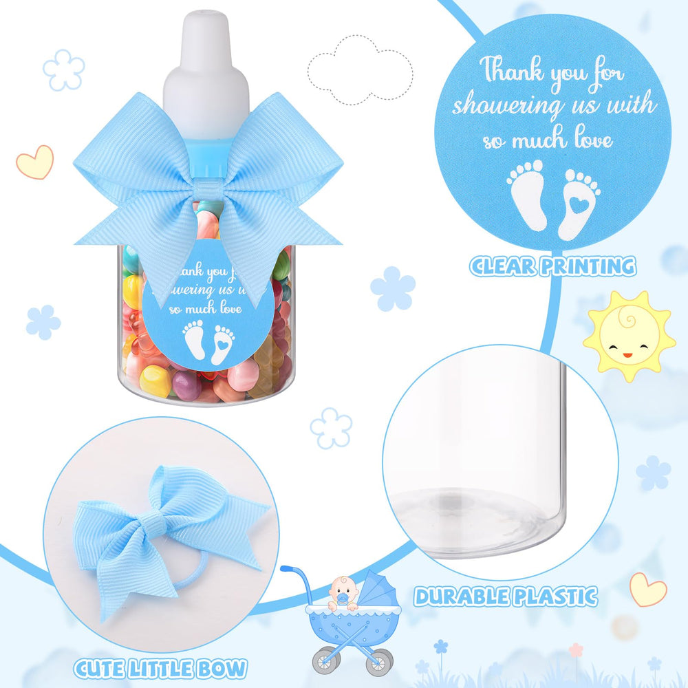 Teenyyou clear plastic mini bottles showing contents