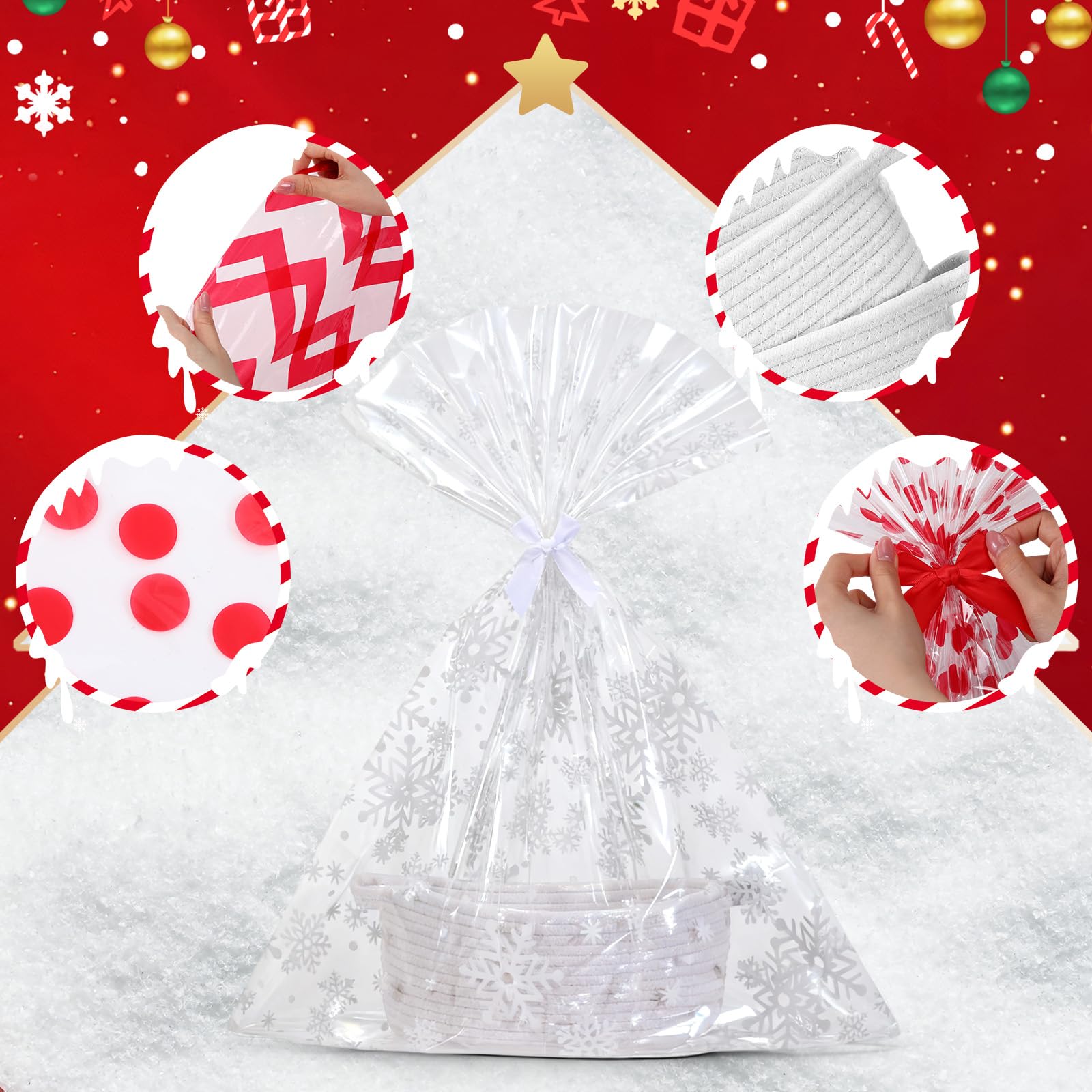 Teenyyou gift bags with patterns and satin bows for festive wrapping.
