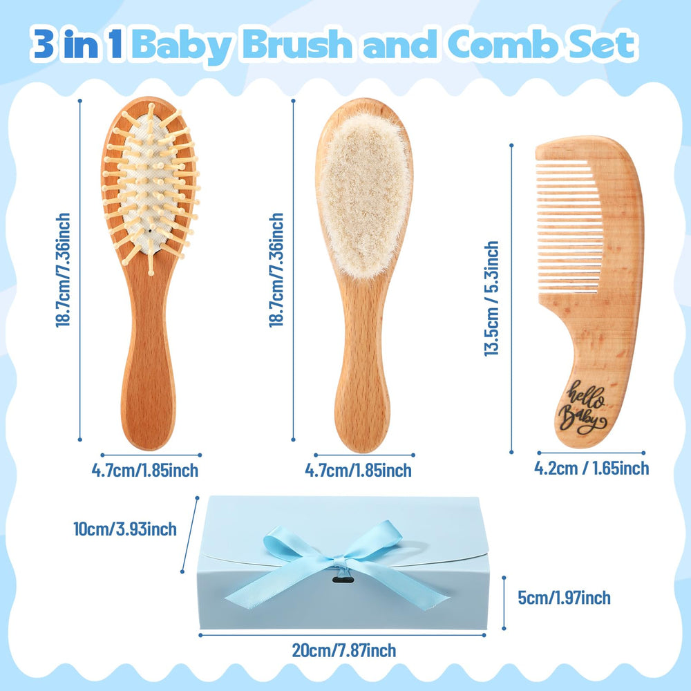 Teenyyou hair comb detangles baby hair with safe, smooth teeth.