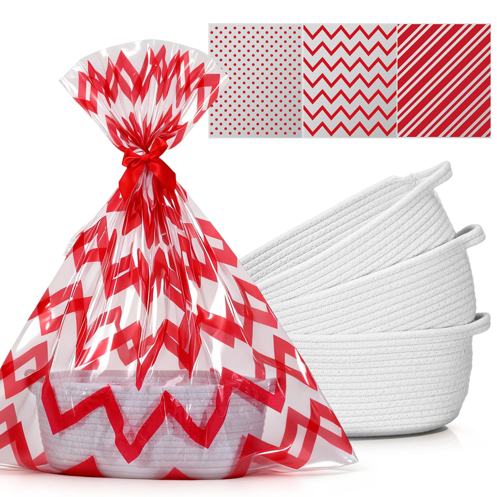 Teenyyou woven basket with handles for elegant gift presentation