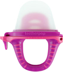 Teetherpop fillable teether with breastmilk popsicle for soothing teething.