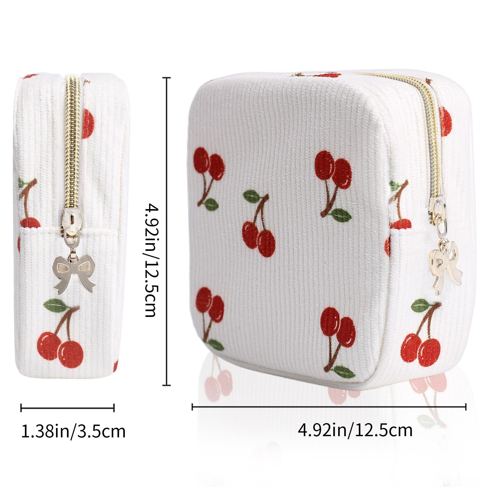 Teircno period pouch compact size fits in backpacks and purses discreetly.