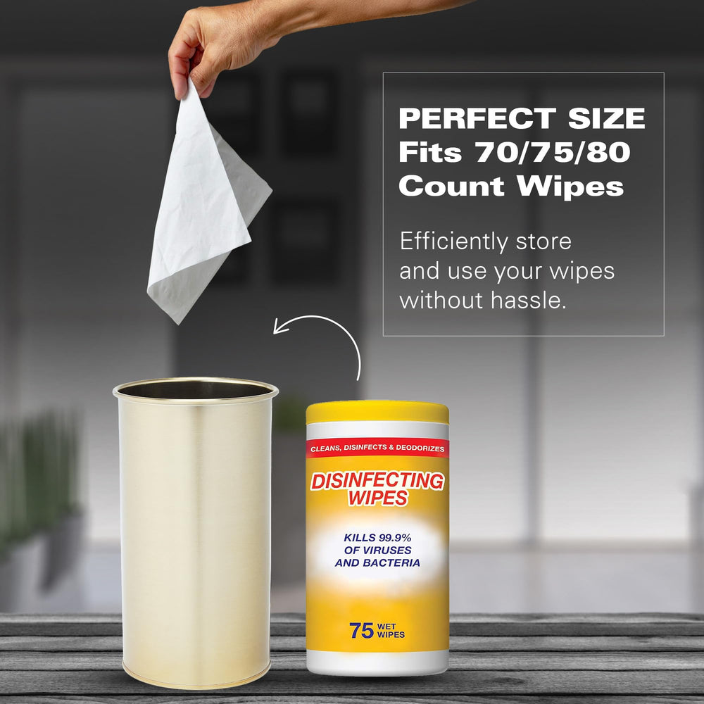 TEKHEUTEN wipe holder open design demonstrates lid-free access to wipes.