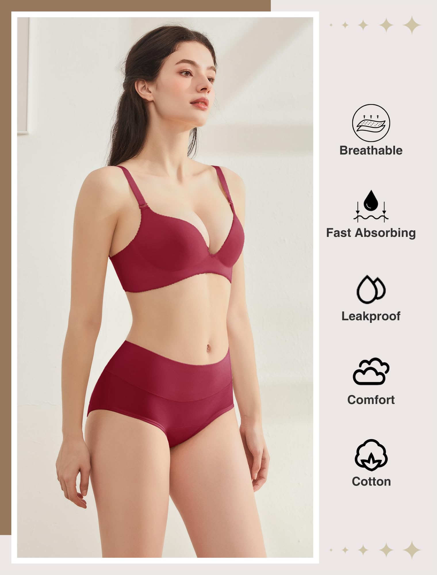 TELEWEE absorbent-core design locks in menstrual flow quickly for worry-free wear