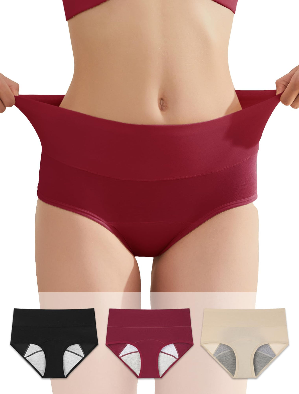 TELEWEE front-to-rear protection underwear with extended leak-proof layer for secure daily wear