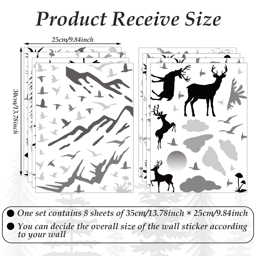 Teling pine tree wall decal introduces nature focus to nursery or playroom