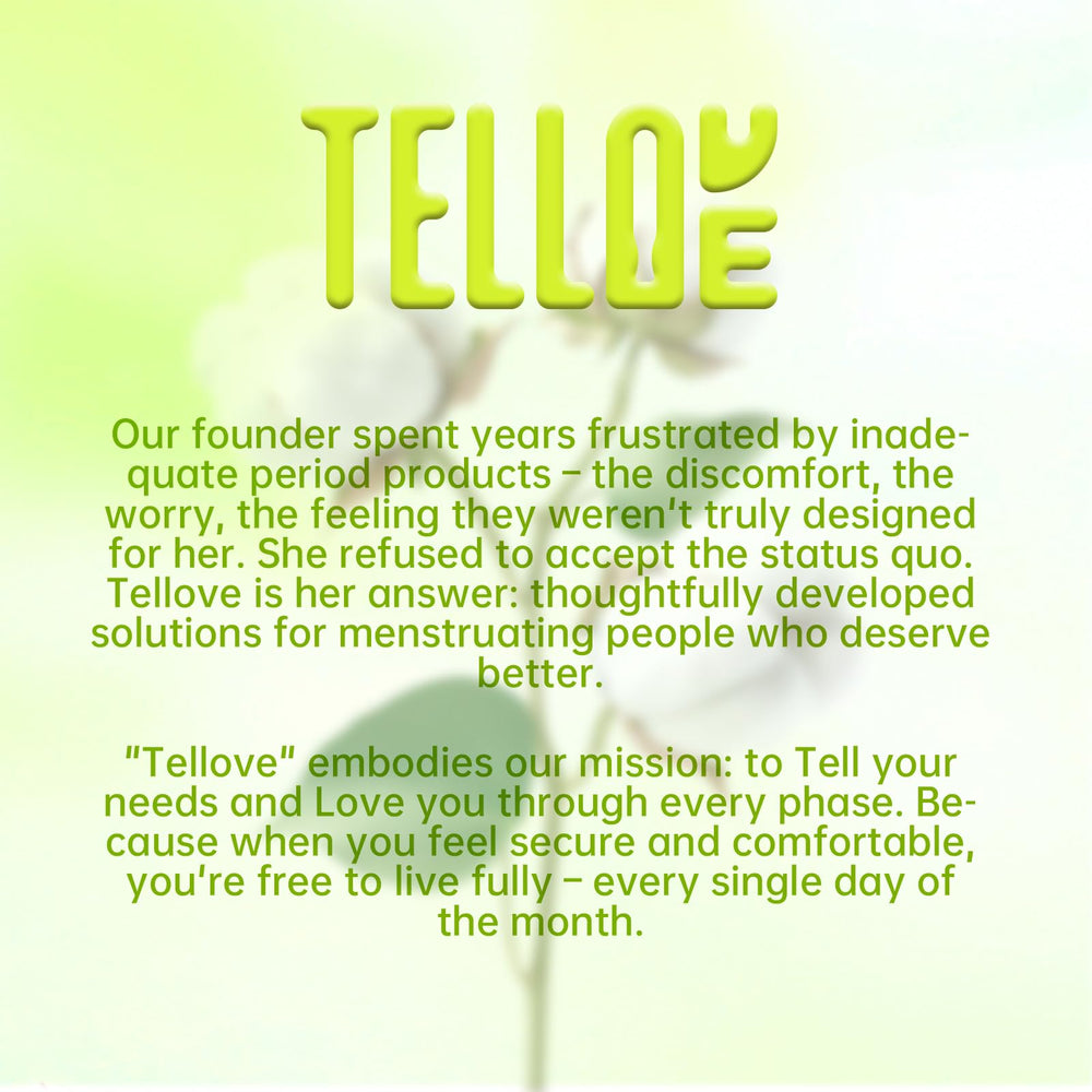 Tellove comfort-fit tampons designed to be gentle on sensitive skin during movement.