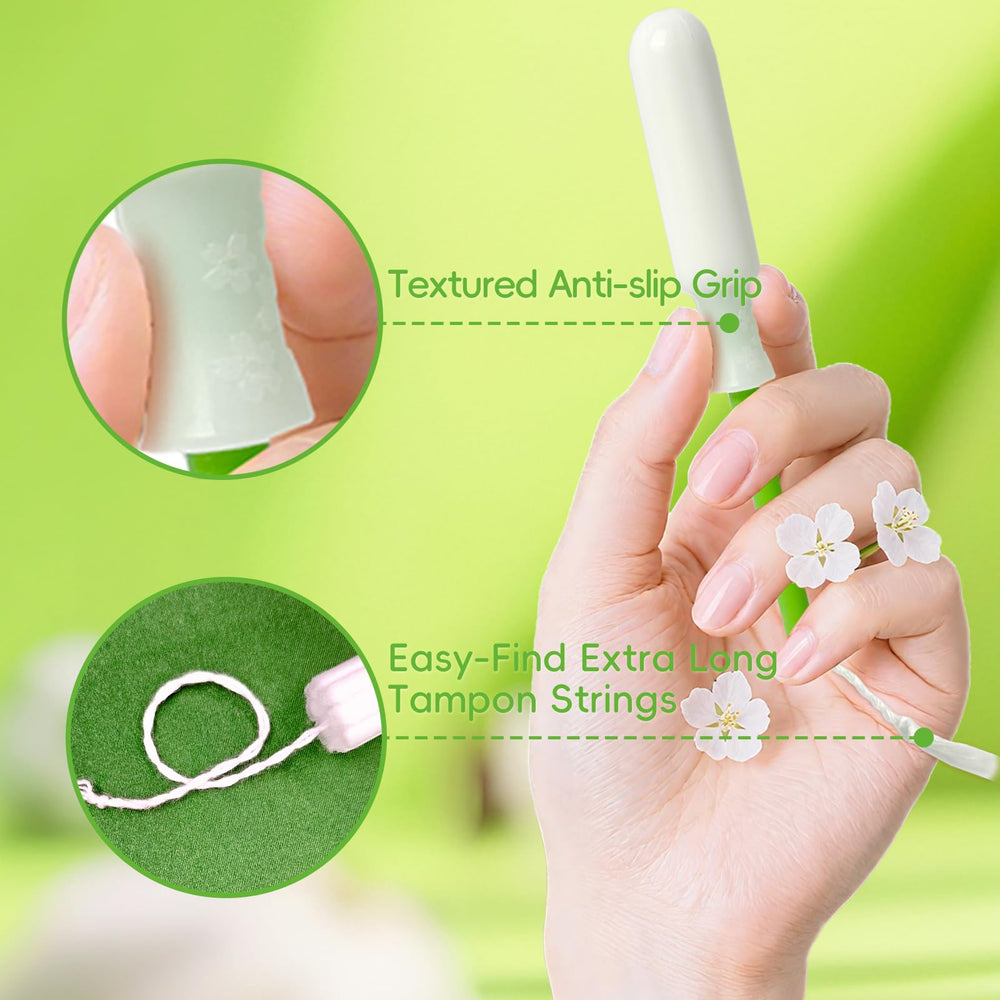 Tellove tampons feature teardrop port and grip for easy application