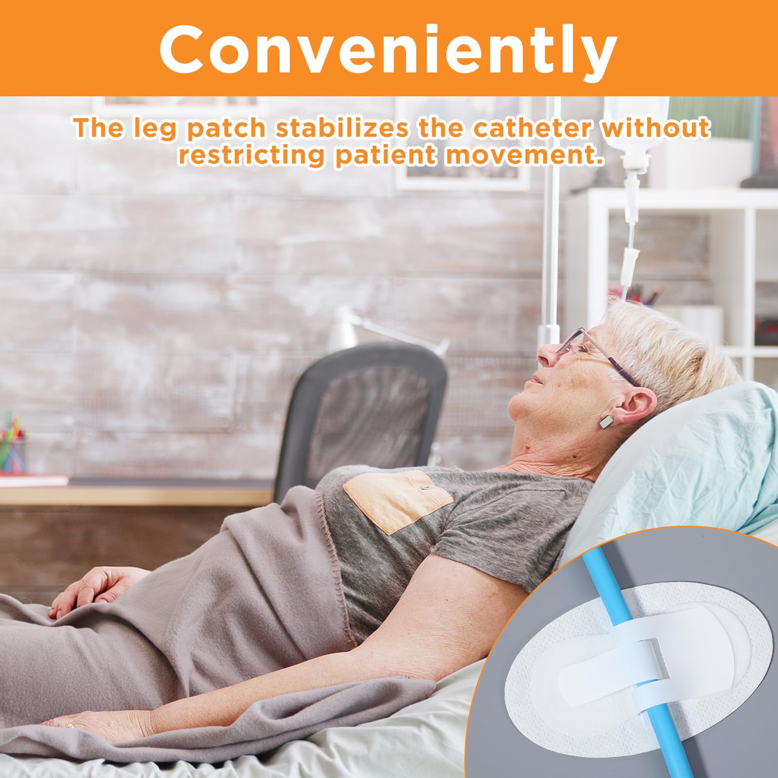 Telooco removable patch leaves no residue when removed, for gentle skin care.
