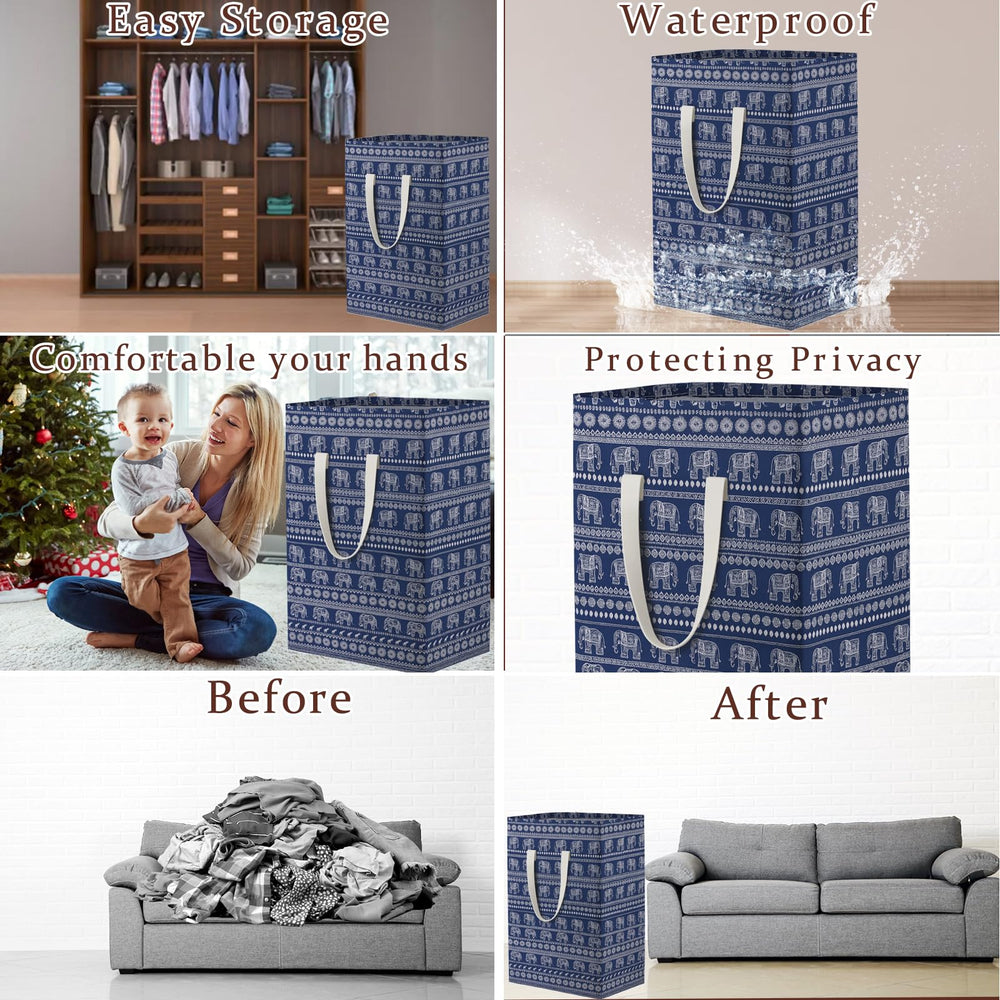 Large 16 by 16 by 20 inch hamper, ideal for dorms and bedrooms.