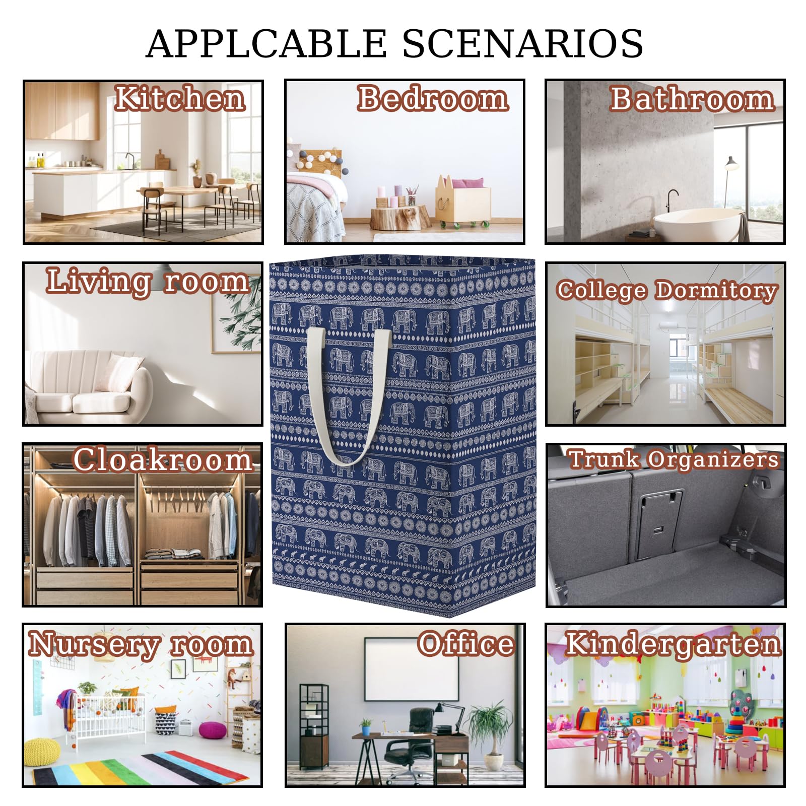 Holds quilts, sheets, towels, and more for easy closet organization.