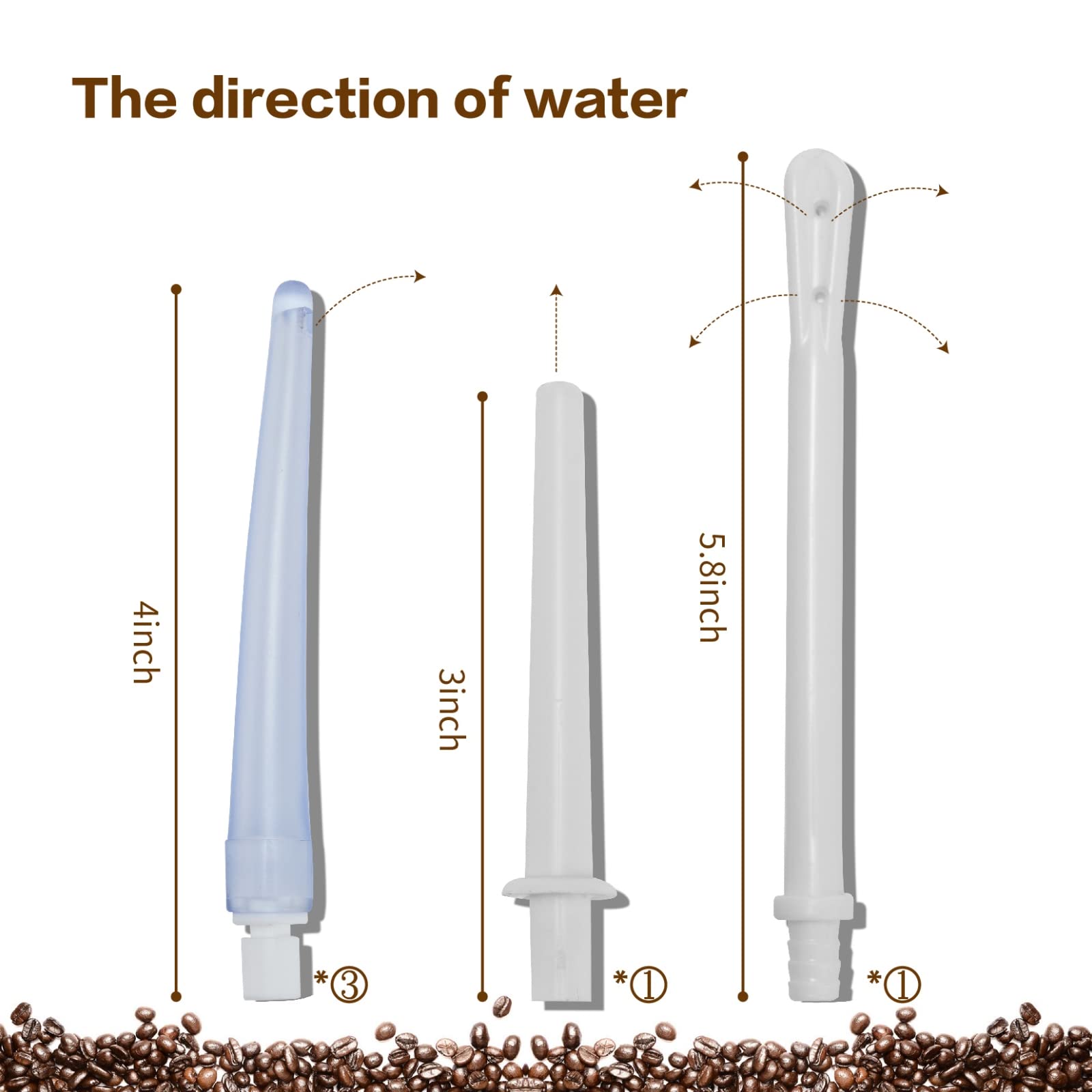 TEMONTIAN coffee enema nozzle set for versatile enema routines